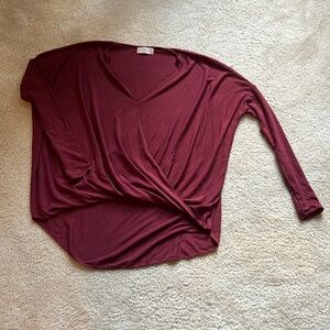 Maroon long sleeve shirt from altered state